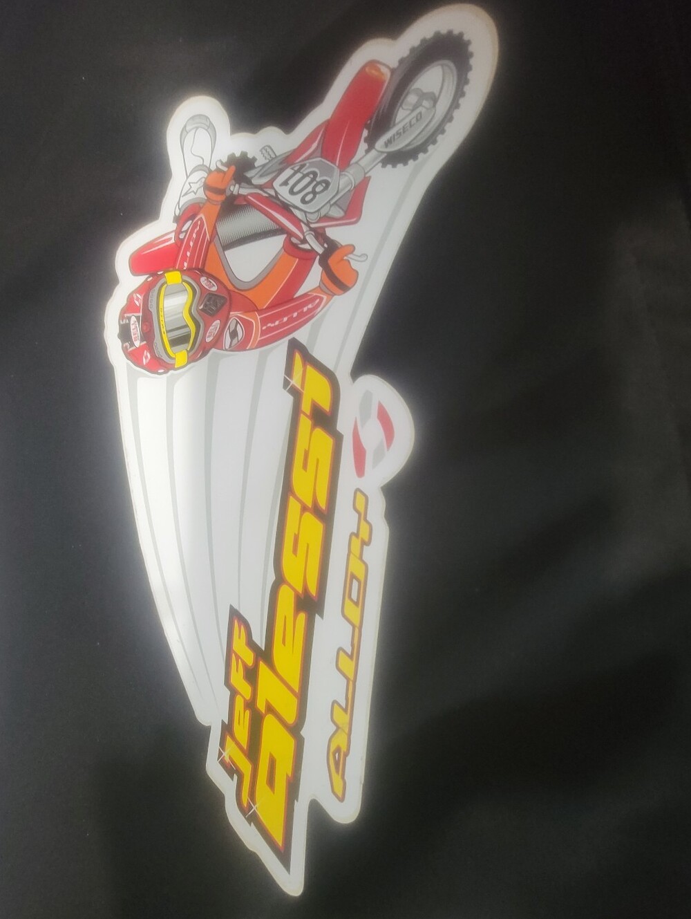 Vintage Jeff Alessi #801 Alloy MX Motocross Sticker Early 2000s